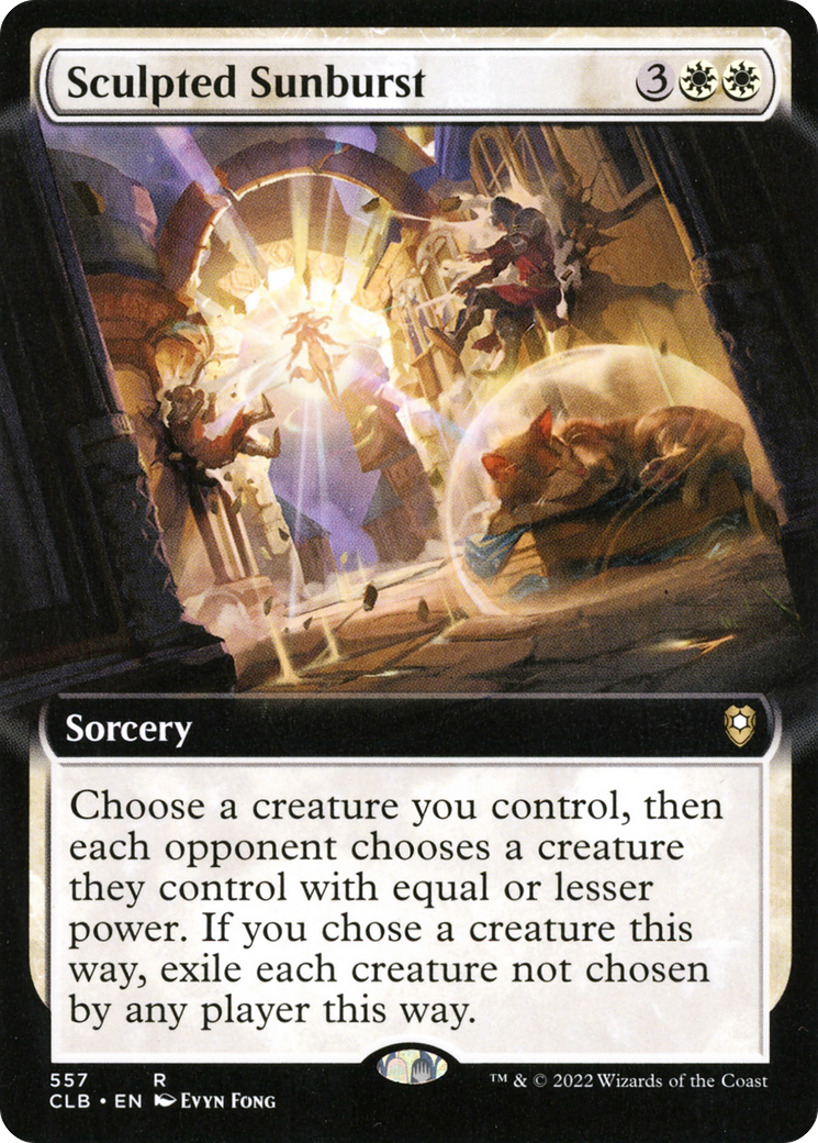 Image of Sculpted Sunburst (Extended Art) [Commander Legends: Battle for Baldur's Gate]