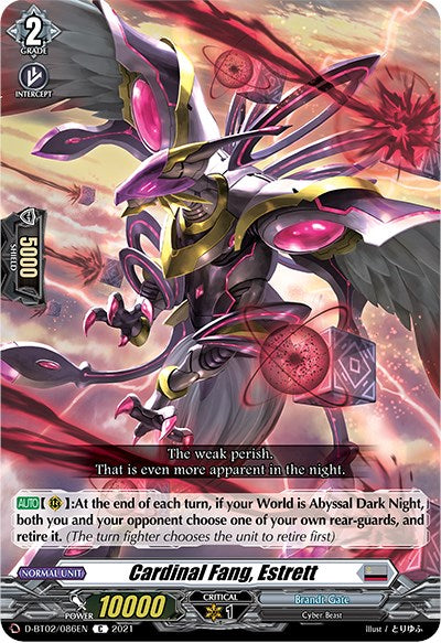 Image of Cardinal Fang, Estrett (D-BT02/086EN) [A Brush with the Legends]