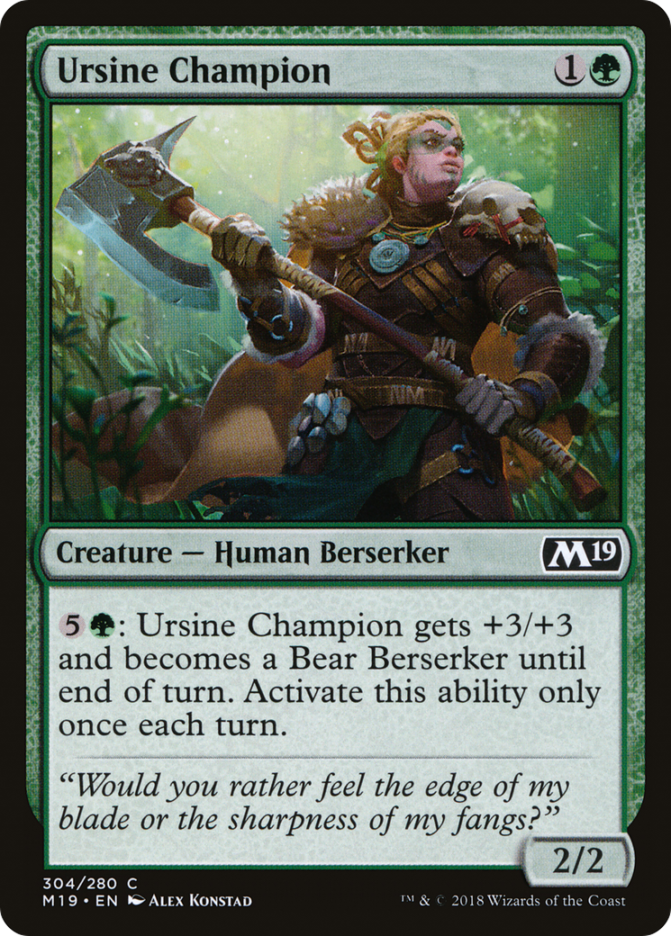 Image of Ursine Champion [Core Set 2019]