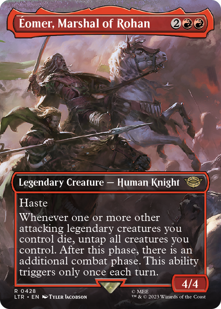 Image of Eomer, Marshal of Rohan (Borderless Alternate Art) [The Lord of the Rings: Tales of Middle-Earth]