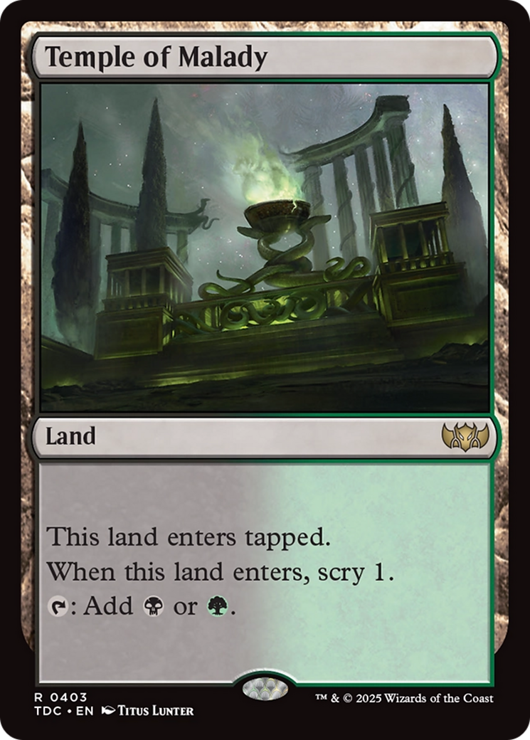 Image of Temple of Malady [Tarkir: Dragonstorm Commander]
