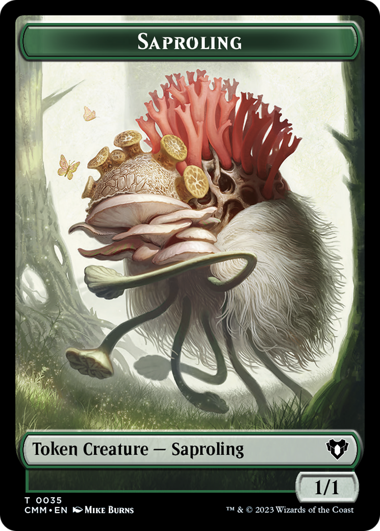 Image of Saproling // Satyr Double-Sided Token [Commander Masters Tokens]