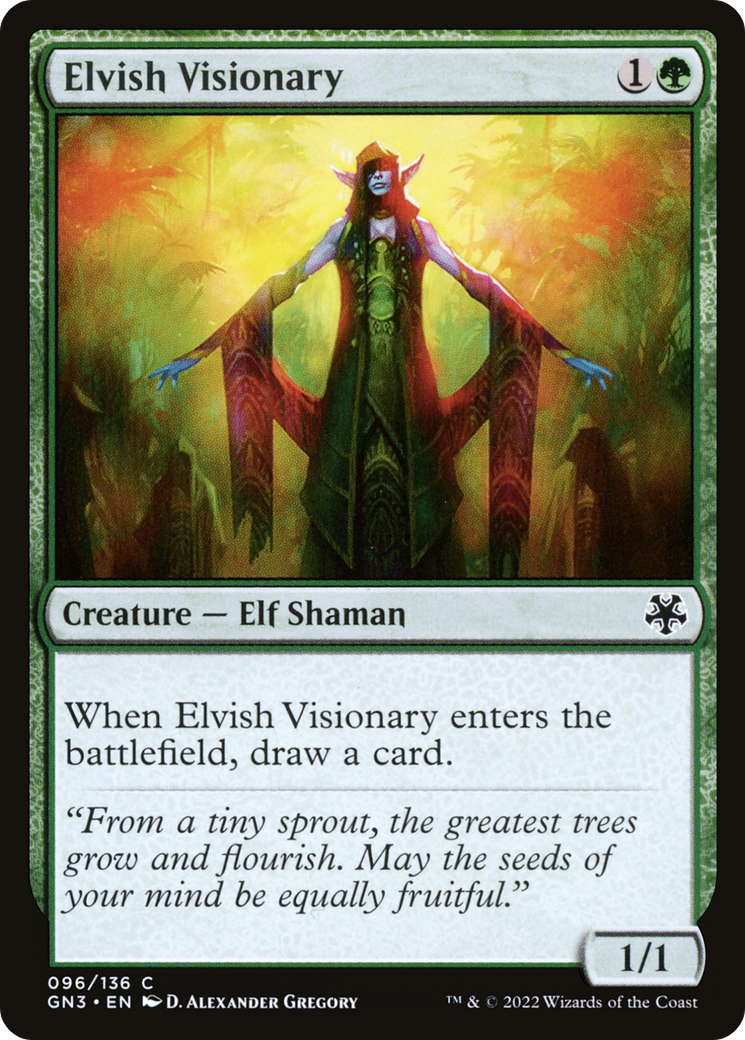Image of Elvish Visionary [Game Night: Free-for-All]
