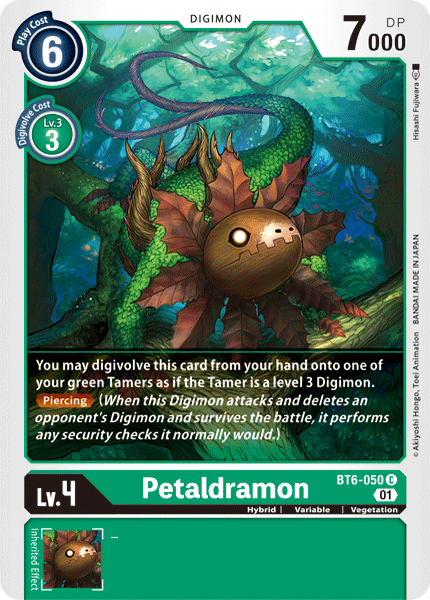 Image of Petaldramon [BT6-050] [Double Diamond]