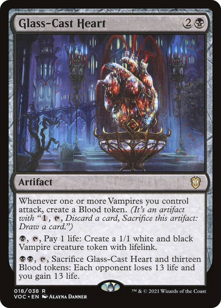 Image of Glass-Cast Heart [Innistrad: Crimson Vow Commander]