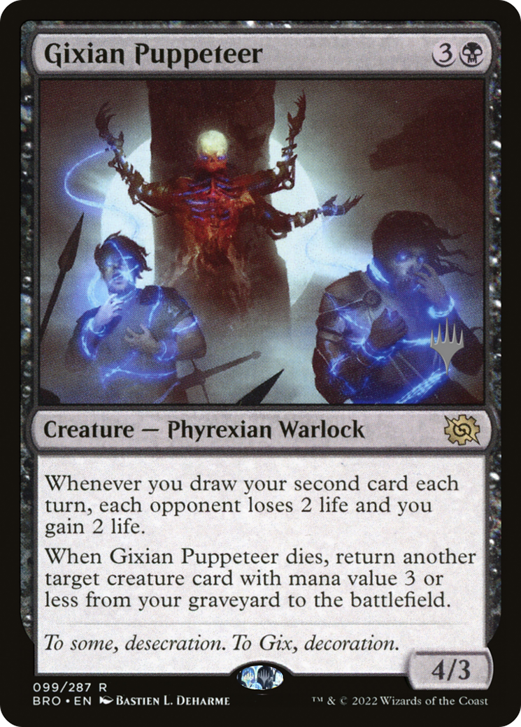 Image of Gixian Puppeteer (Promo Pack) [The Brothers' War Promos]