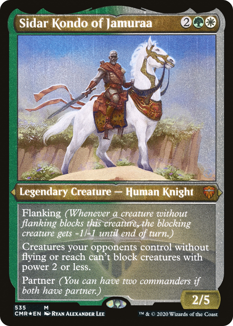 Image of Sidar Kondo of Jamuraa (Etched) [Commander Legends]