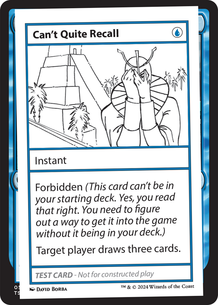 Image of Can't Quite Recall [Mystery Booster 2 Playtest Cards]