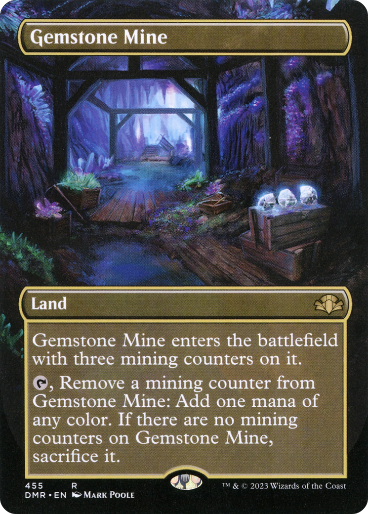 Image of Gemstone Mine (Borderless Alternate Art) [Dominaria Remastered]