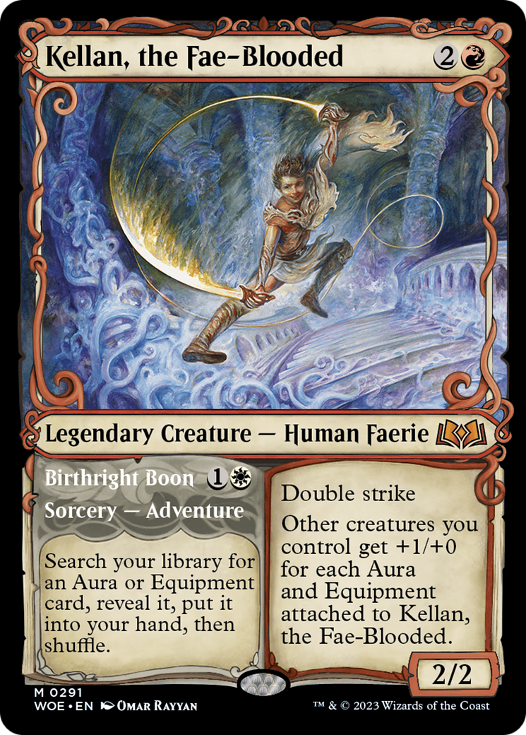 Image of Kellan, the Fae-Blooded // Birthright Boon (Showcase) [Wilds of Eldraine]