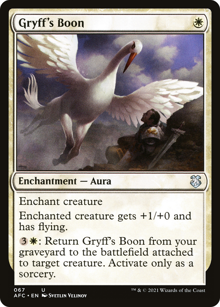 Image of Gryff's Boon [Dungeons & Dragons: Adventures in the Forgotten Realms Commander]