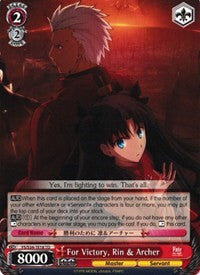 Image of For Victory, Rin & Archer (FS/S34-TE18 TD) [Fate/Stay Night [Unlimited Blade Works]]