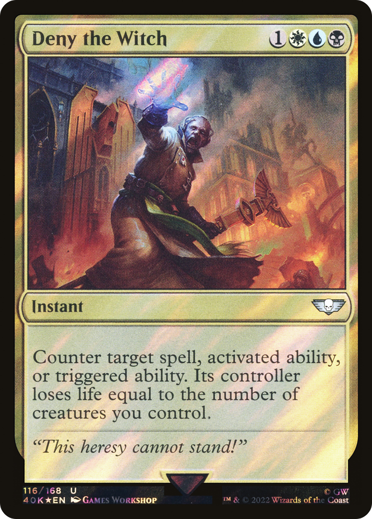 Image of Deny the Witch (Surge Foil) [Warhammer 40,000]
