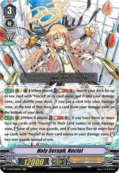 Image of Holy Seraph, Nociel (V-BT12/006EN) [Divine Lightning Radiance]