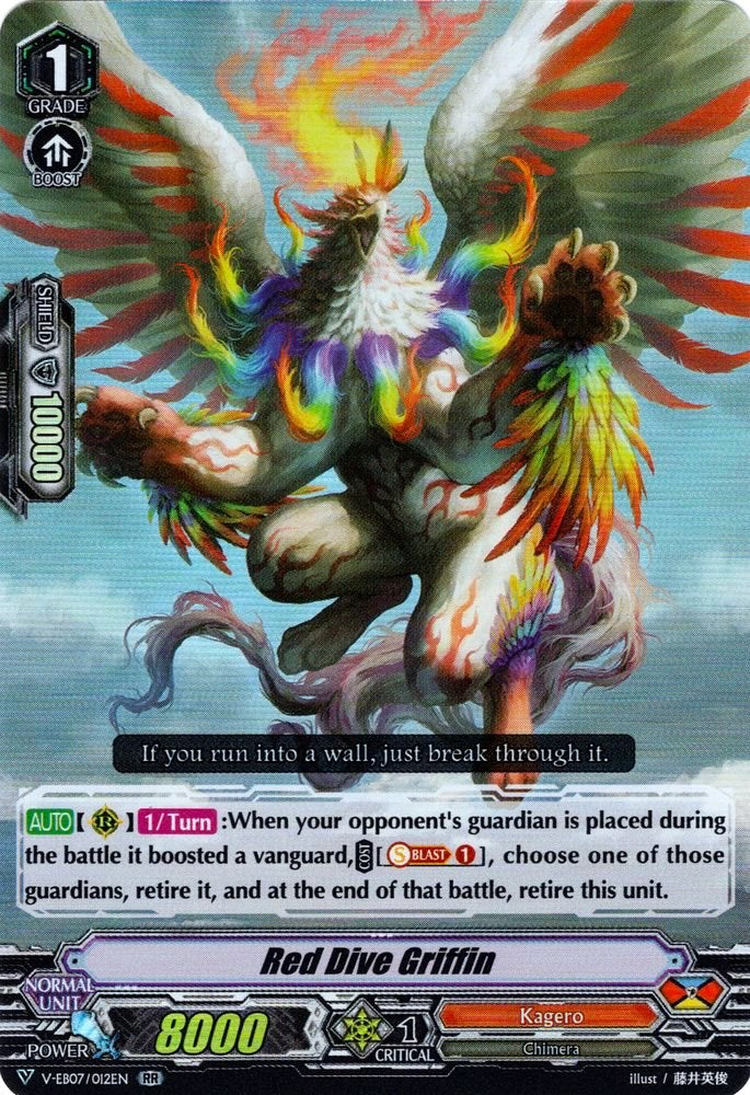 Image of Red Dive Griffin (V-EB07/012EN) [The Heroic Evolution]