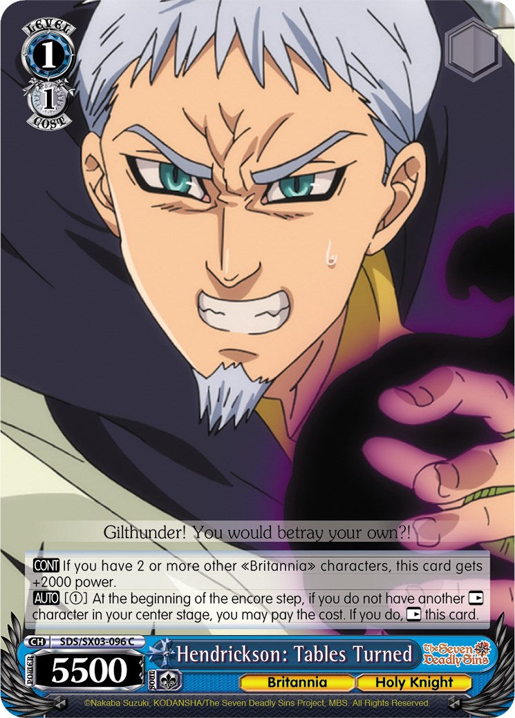 Image of Hendrickson: Tables Turned (SDS/SX03-096 C) [The Seven Deadly Sins]