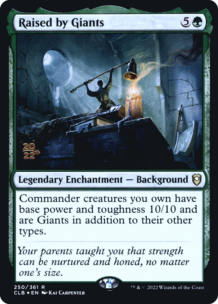 Image of Raised by Giants [Commander Legends: Battle for Baldur's Gate Prerelease Promos]
