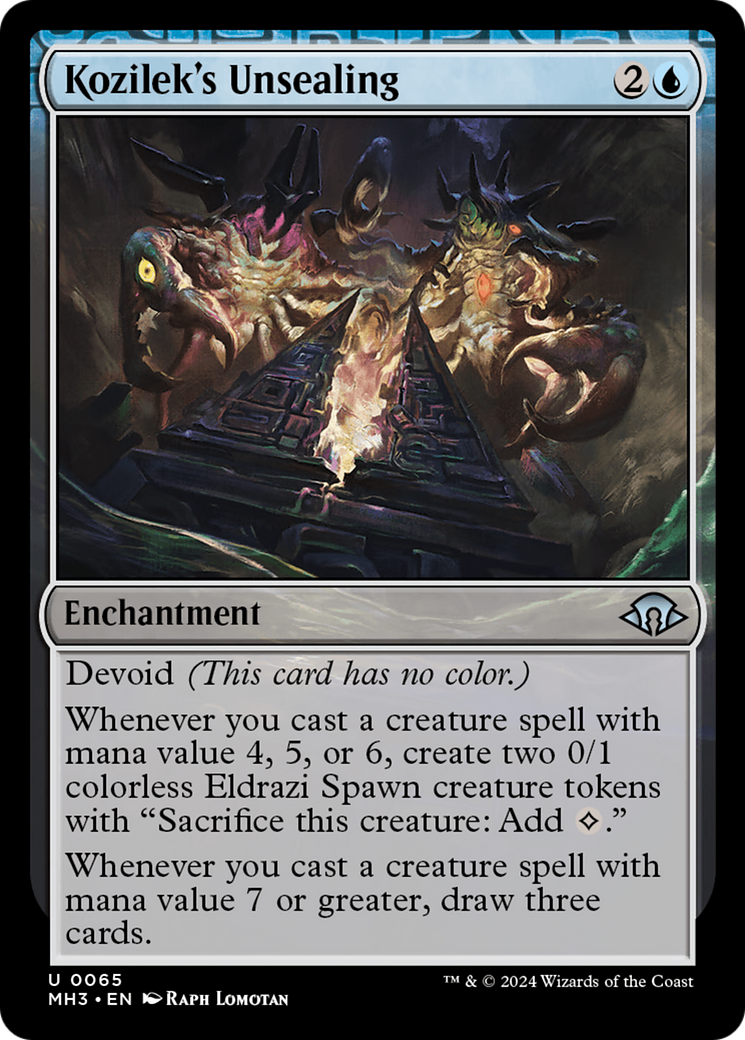 Image of Kozilek's Unsealing [Modern Horizons 3]