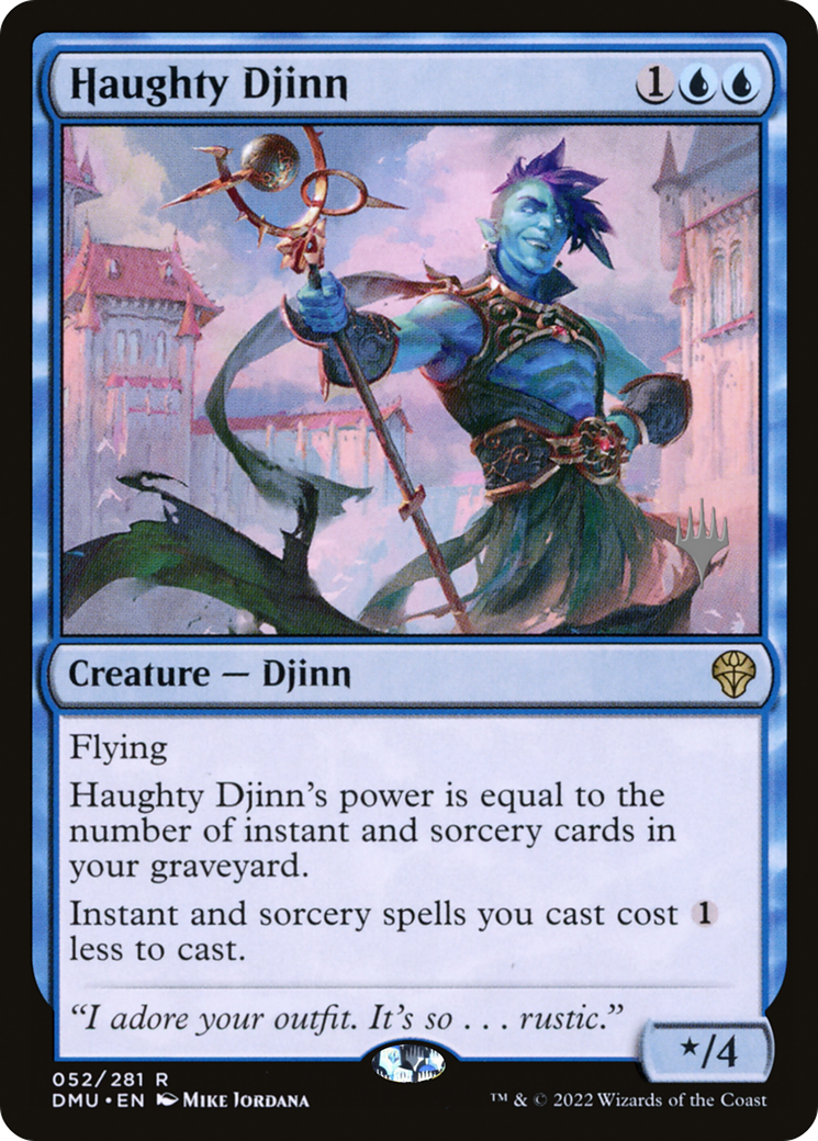 Image of Haughty Djinn (Promo Pack) [Dominaria United Promos]