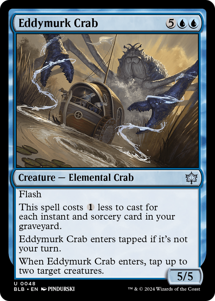 Image of Eddymurk Crab [Bloomburrow]