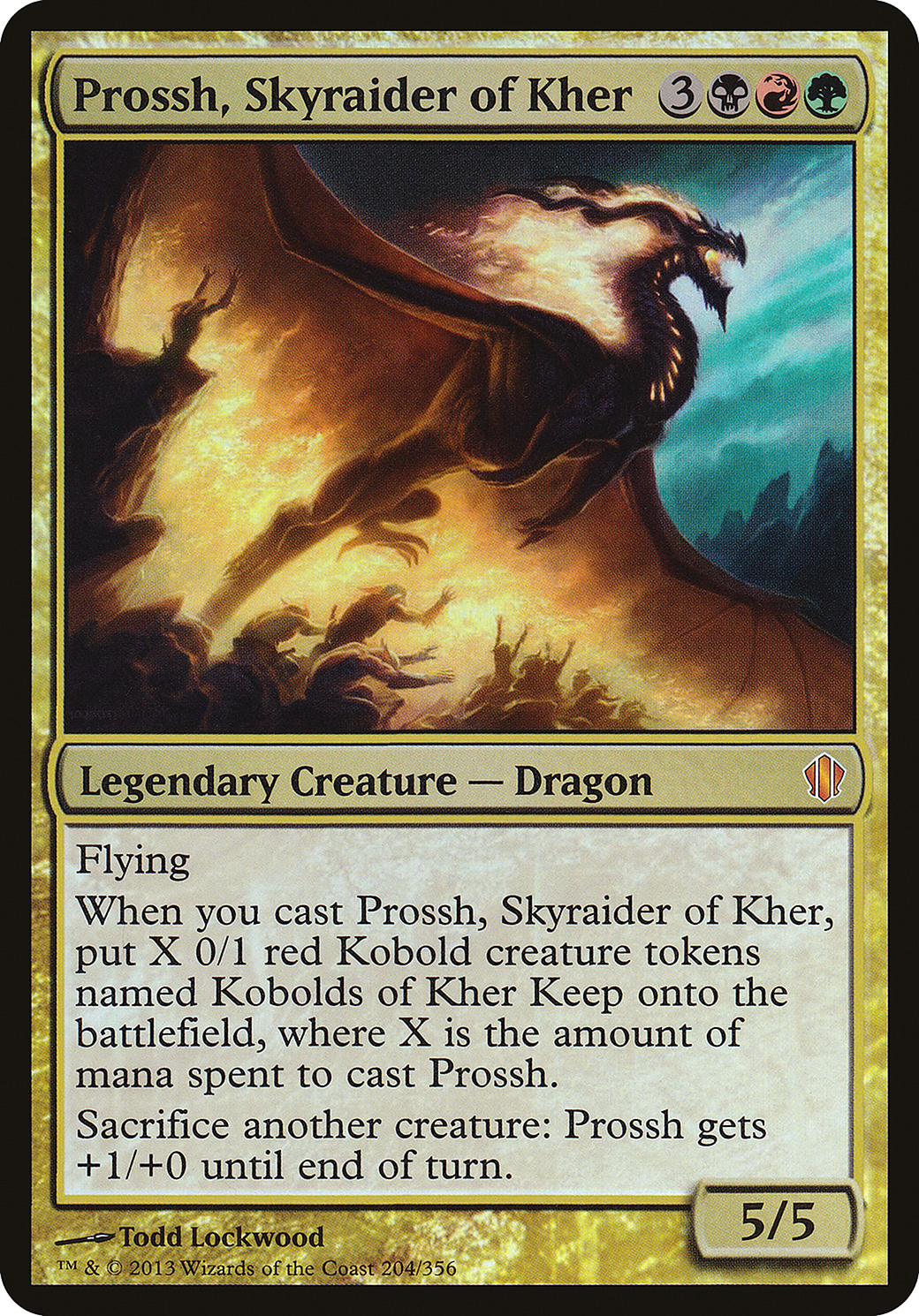 Image of Prossh, Skyraider of Kher (Oversized) [Commander 2013 Oversized]