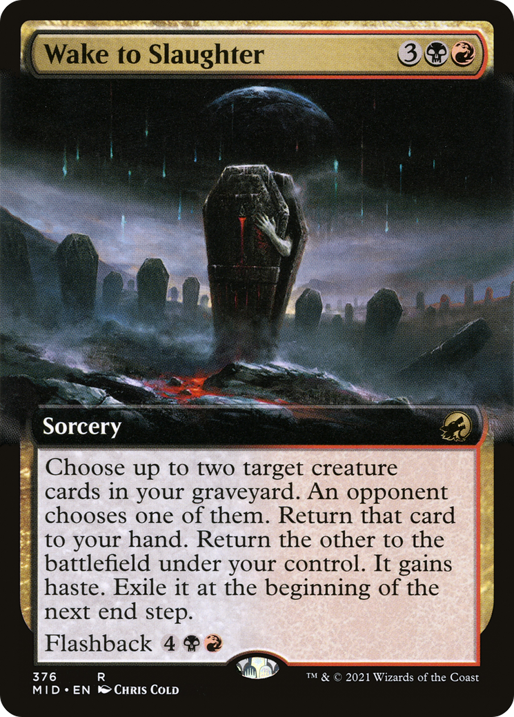 Image of Wake to Slaughter (Extended Art) [Innistrad: Midnight Hunt]