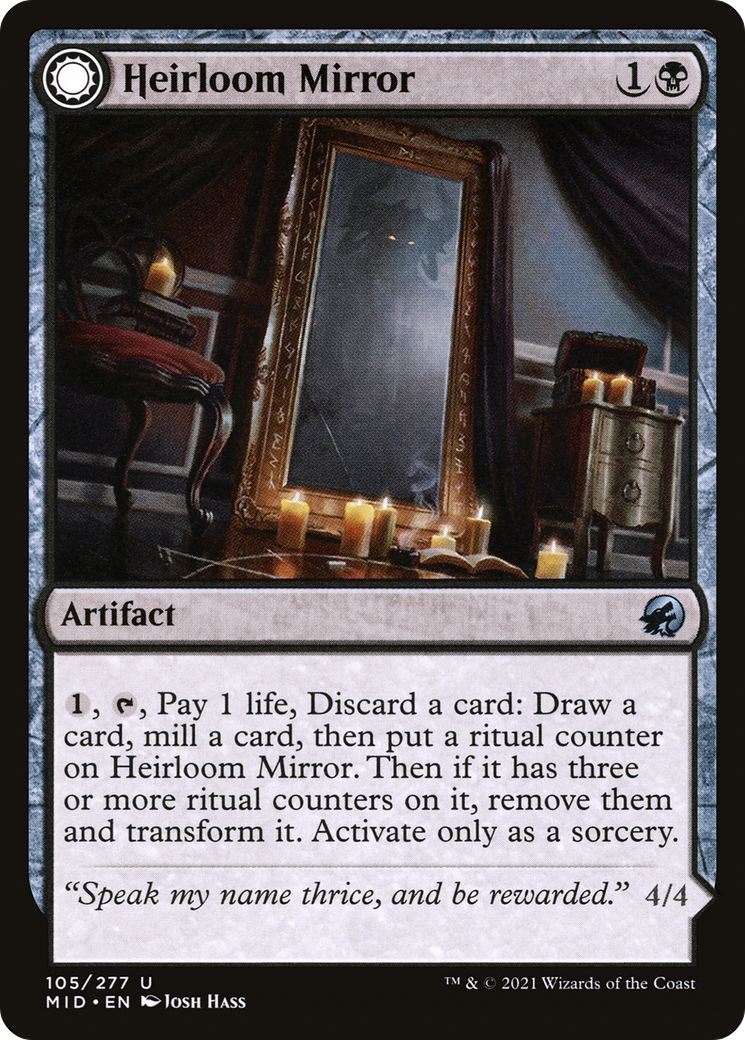 Image of Heirloom Mirror // Inherited Fiend [Innistrad: Midnight Hunt]