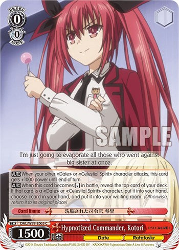 Image of Hypnotized Commander, Kotori [Date A Live Vol.2]