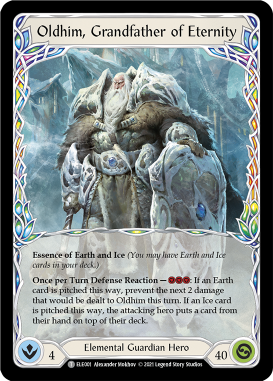 Image of Oldhim, Grandfather of Eternity // Shiver [ELE001] (Tales of Aria)  1st Edition Normal