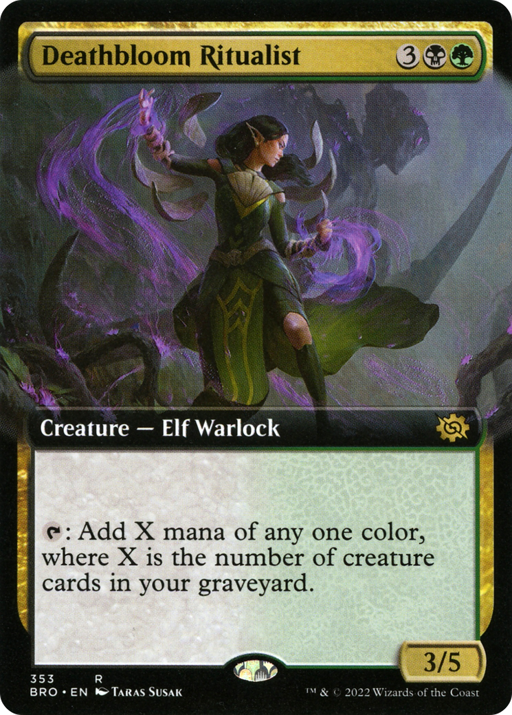 Image of Deathbloom Ritualist (Extended Art) [The Brothers' War]