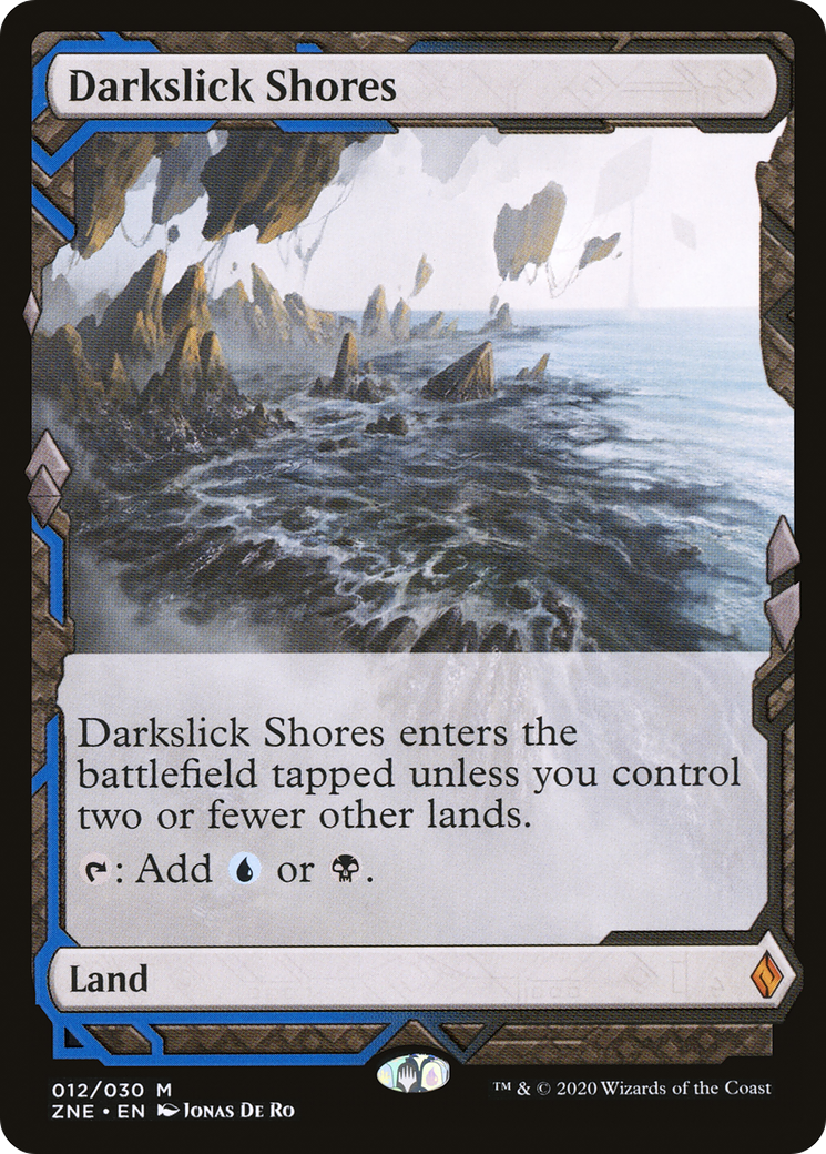 Image of Darkslick Shores (Expeditions) [Zendikar Rising Expeditions]