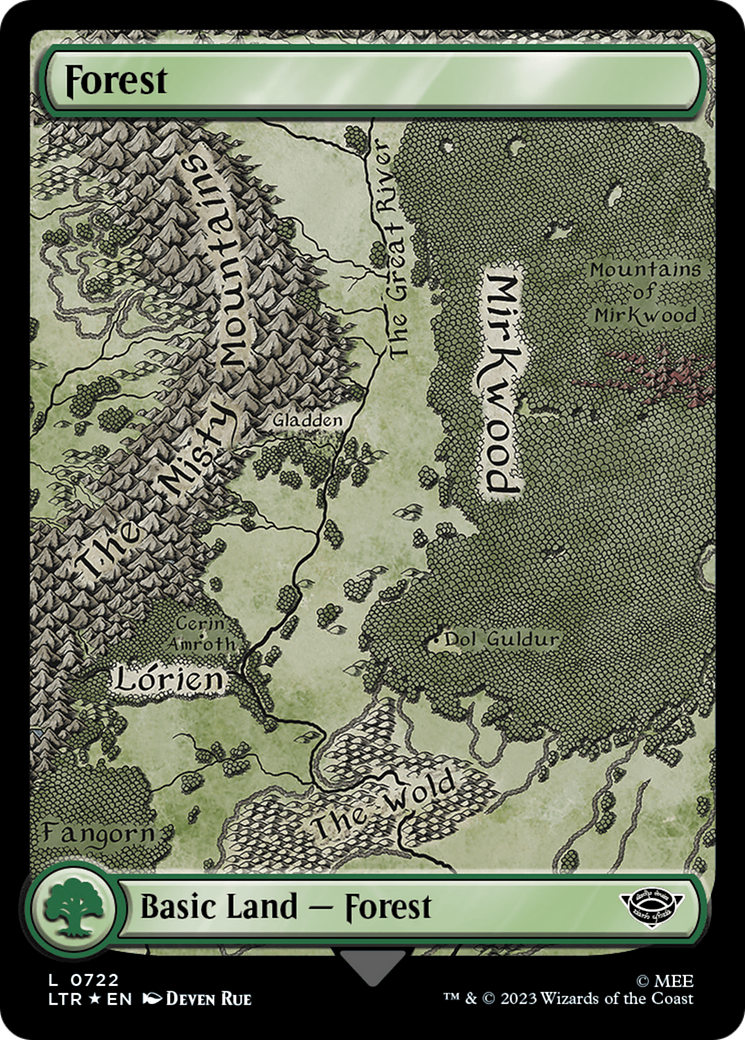 Image of Forest (0722) (Surge Foil) [The Lord of the Rings: Tales of Middle-Earth]
