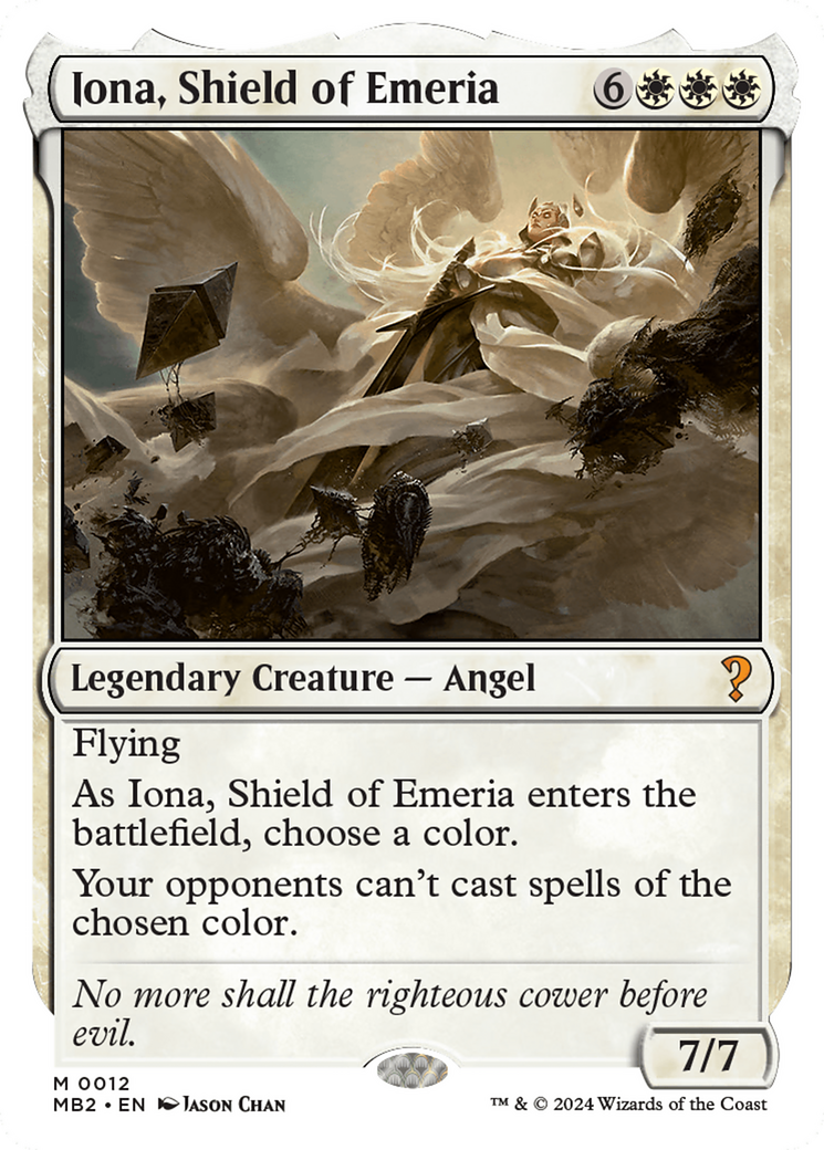Image of Iona, Shield of Emeria (White Border) [Mystery Booster 2]