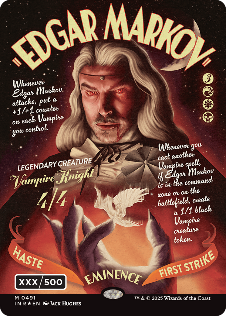 Image of Edgar Markov (Showcase) (Serial Numbered) (Double Rainbow Foil) [Innistrad Remastered]
