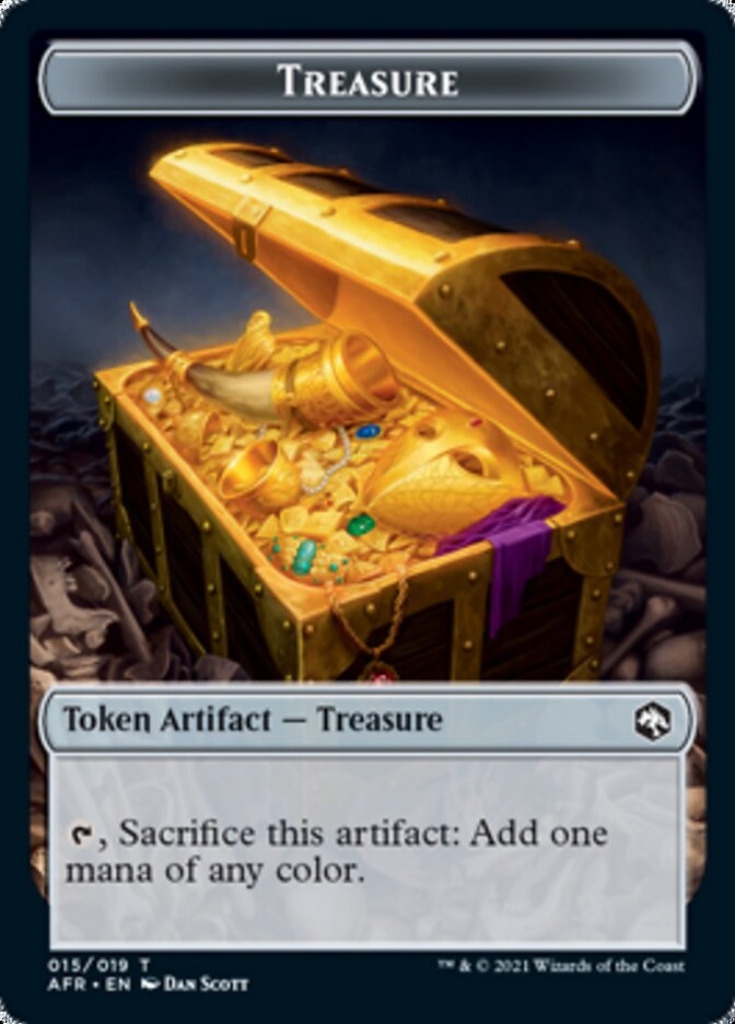 Image of Treasure // Faerie Dragon Double-Sided Token [Dungeons & Dragons: Adventures in the Forgotten Realms Tokens]