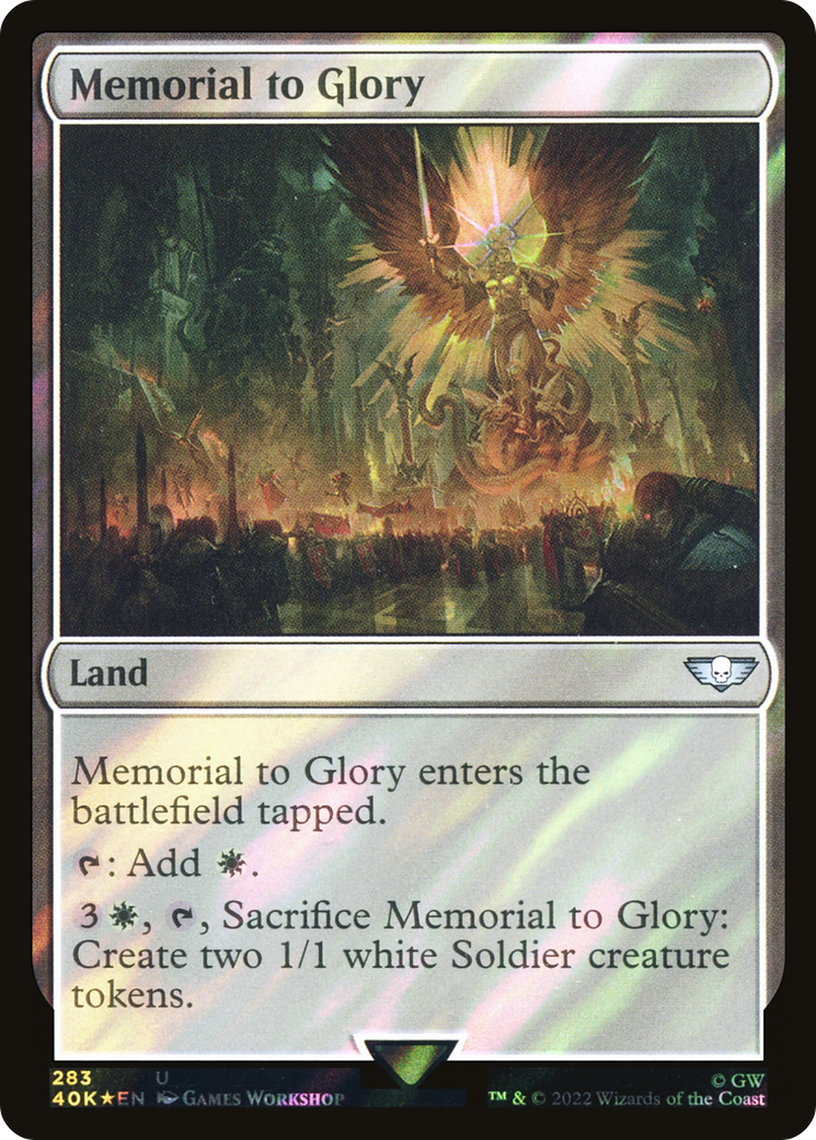 Image of Memorial to Glory (Surge Foil) [Warhammer 40,000]
