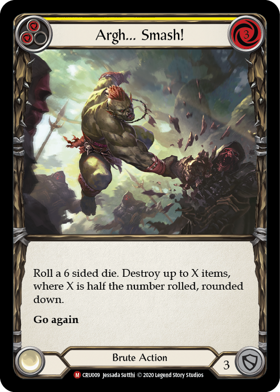 Image of Argh... Smash! [CRU009] (Crucible of War)  1st Edition Normal