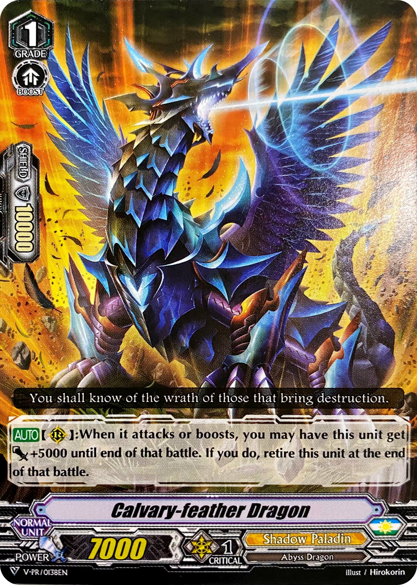 Image of Calvary-feather Dragon (V-PR/0138EN) [V Promo Cards]