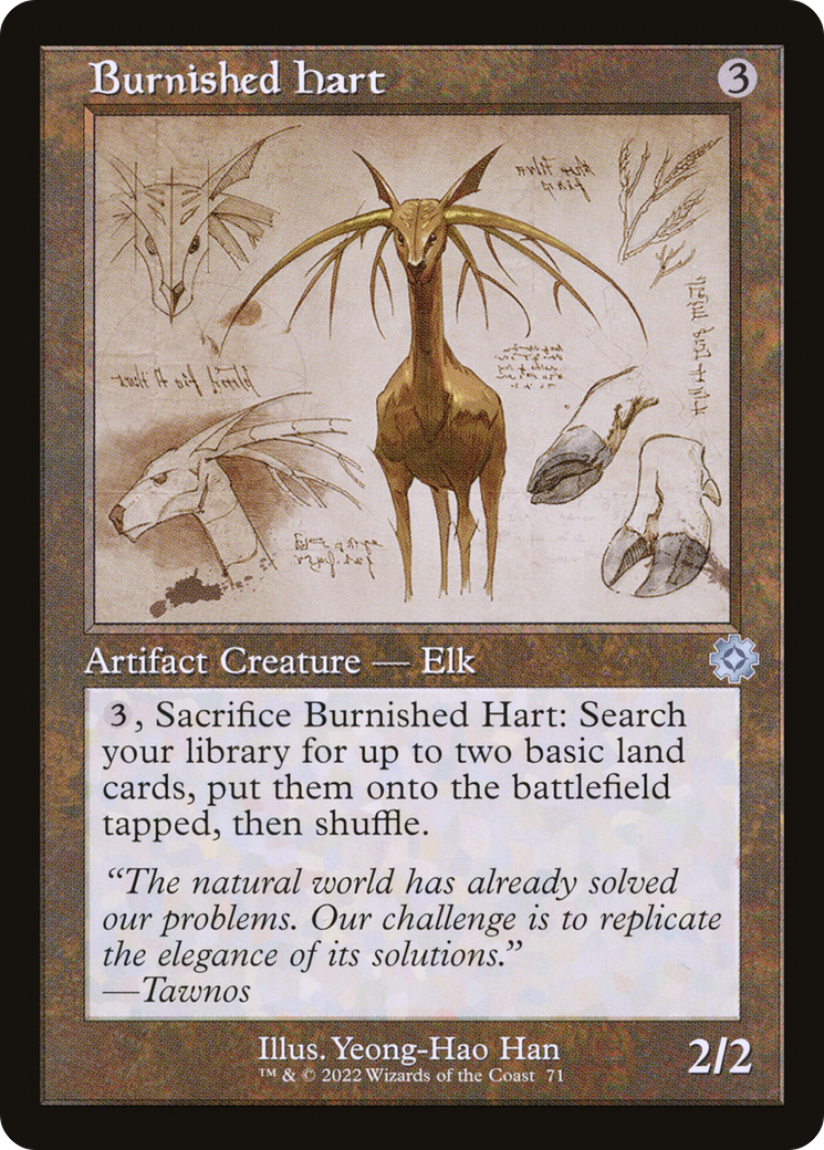 Image of Burnished Hart (Retro Schematic) [The Brothers' War Retro Artifacts]
