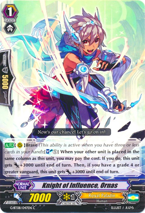 Image of Knight of Influence, Ornas (G-BT08/047EN) [Absolute Judgment]