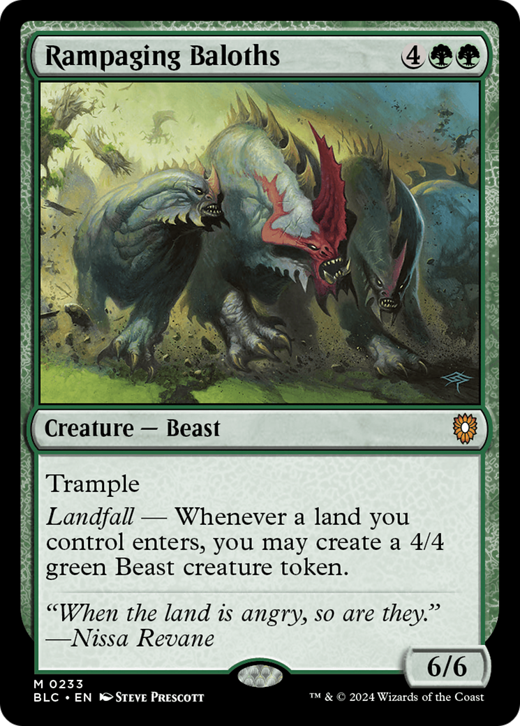 Image of Rampaging Baloths [Bloomburrow Commander]