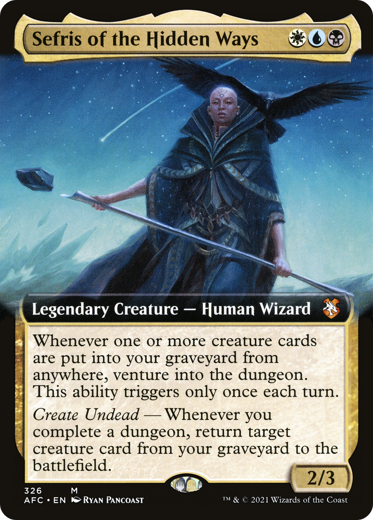 Image of Sefris of the Hidden Ways (Extended Art) [Dungeons & Dragons: Adventures in the Forgotten Realms Commander]
