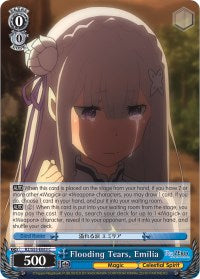 Image of Flooding Tears, Emilia (RZ/S55-E083 C) [Re:ZERO Vol.2]