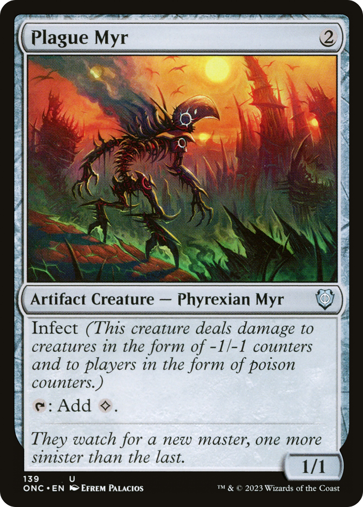 Image of Plague Myr [Phyrexia: All Will Be One Commander]