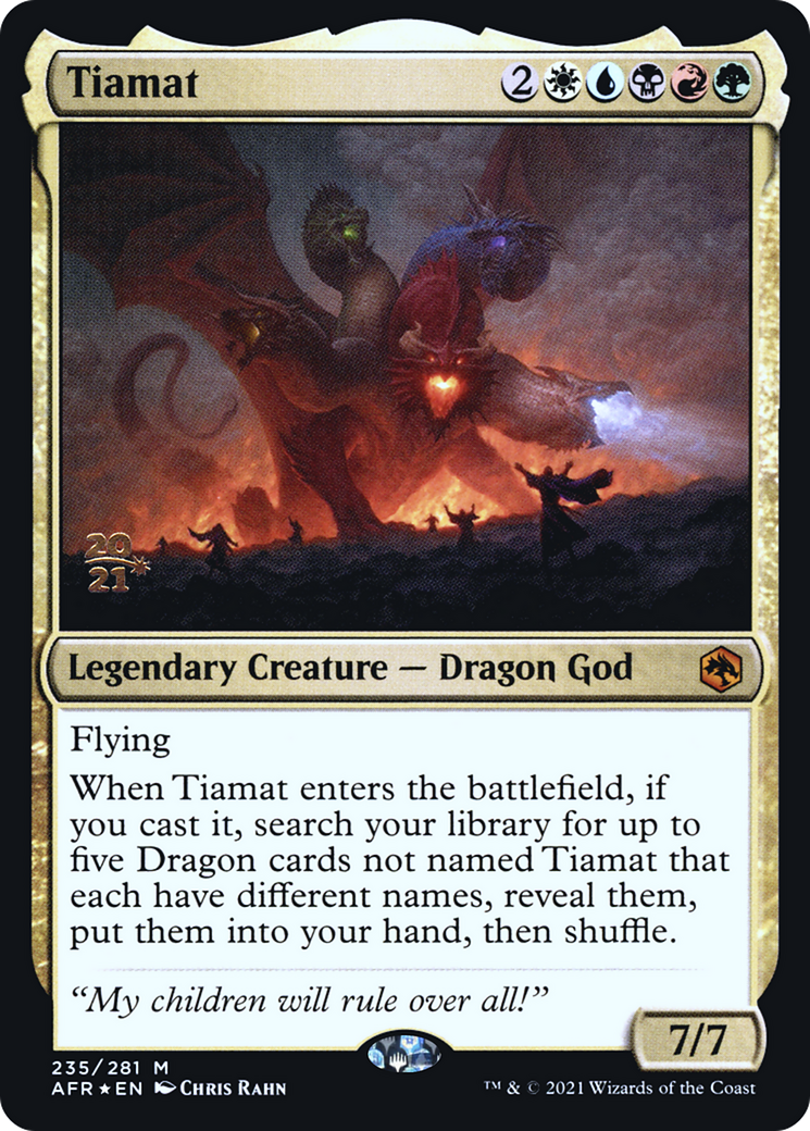 Image of Tiamat [Dungeons & Dragons: Adventures in the Forgotten Realms Prerelease Promos]