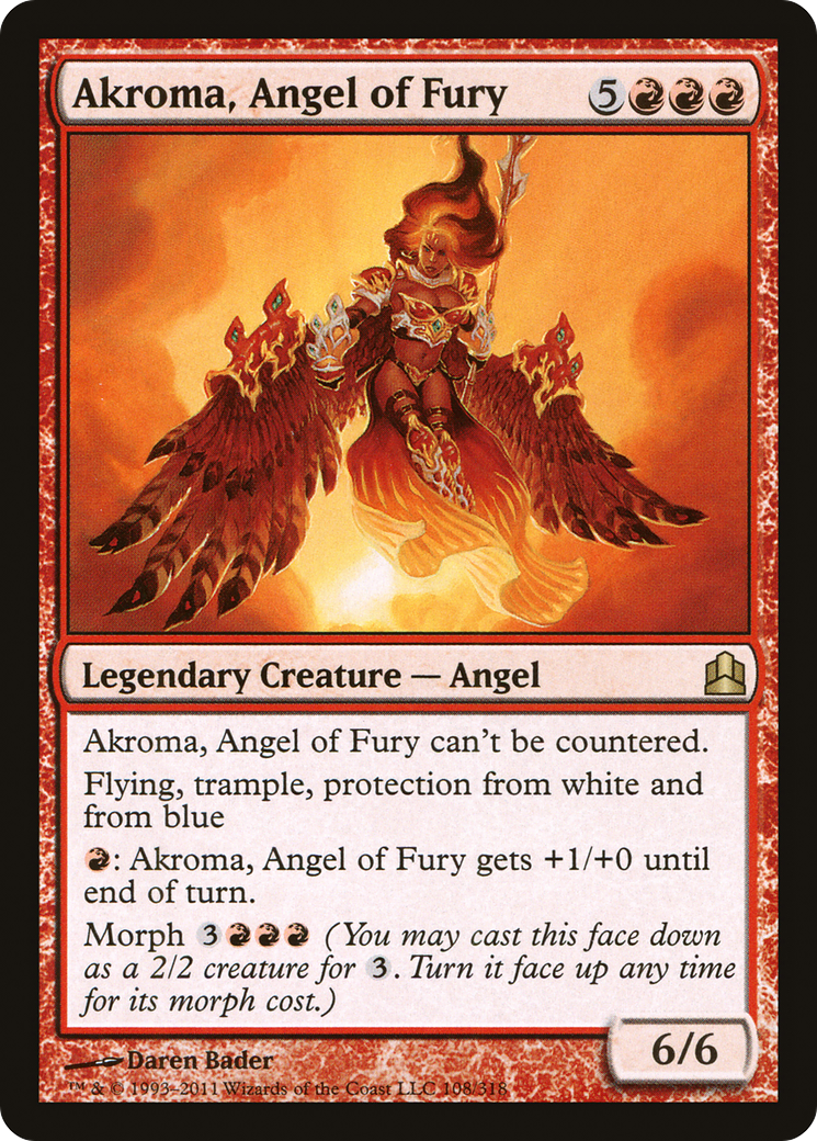 Image of Akroma, Angel of Fury [Commander 2011]