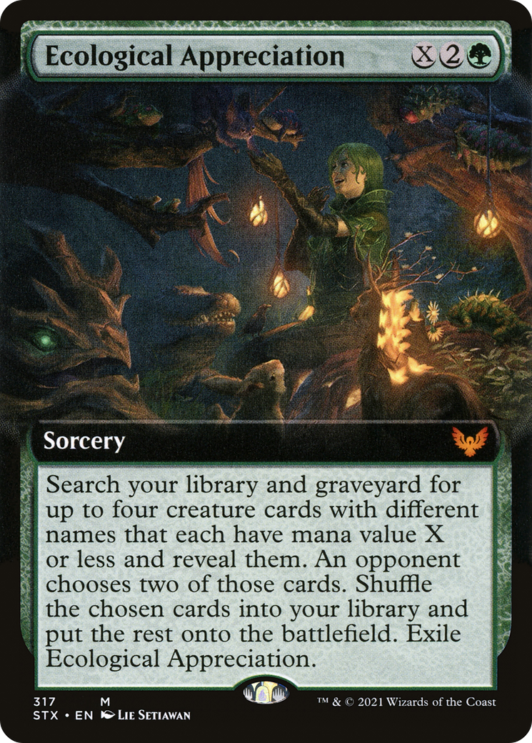 Image of Ecological Appreciation (Extended Art) [Strixhaven: School of Mages]