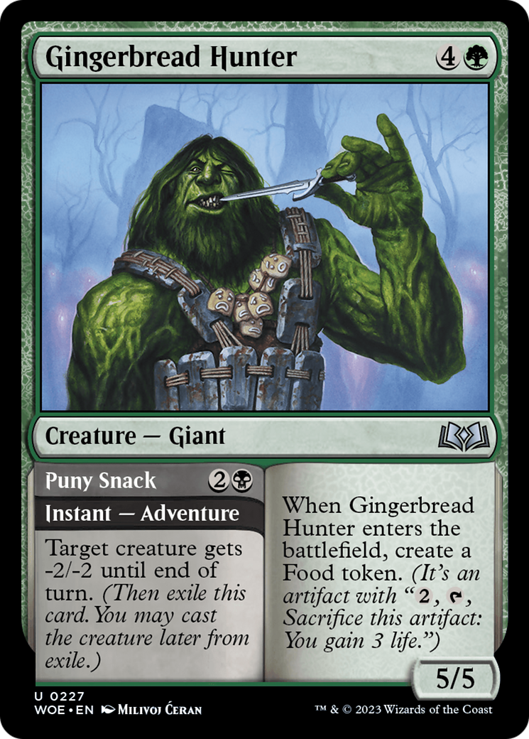 Image of Gingerbread Hunter // Puny Snack [Wilds of Eldraine]