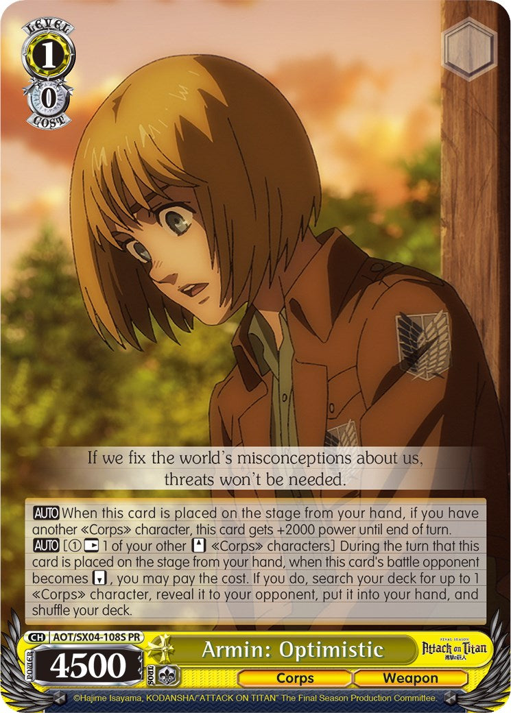 Image of Armin: Optimistic (Foil) [Attack On Titan: Final Season]