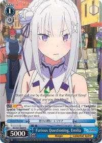 Image of Furious Questioning, Emilia (RZ/S55-E069 R) [Re:ZERO Vol.2]